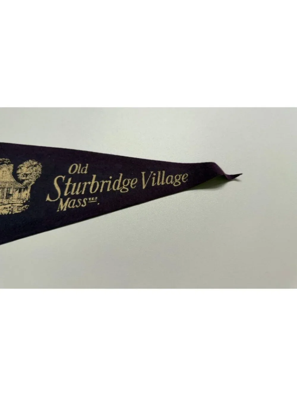 Vintage Old Sturbridge Village Massachusetts pennant